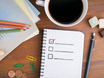 How Effective Leaders Prioritize Work - checklist, coffee, coins, papers